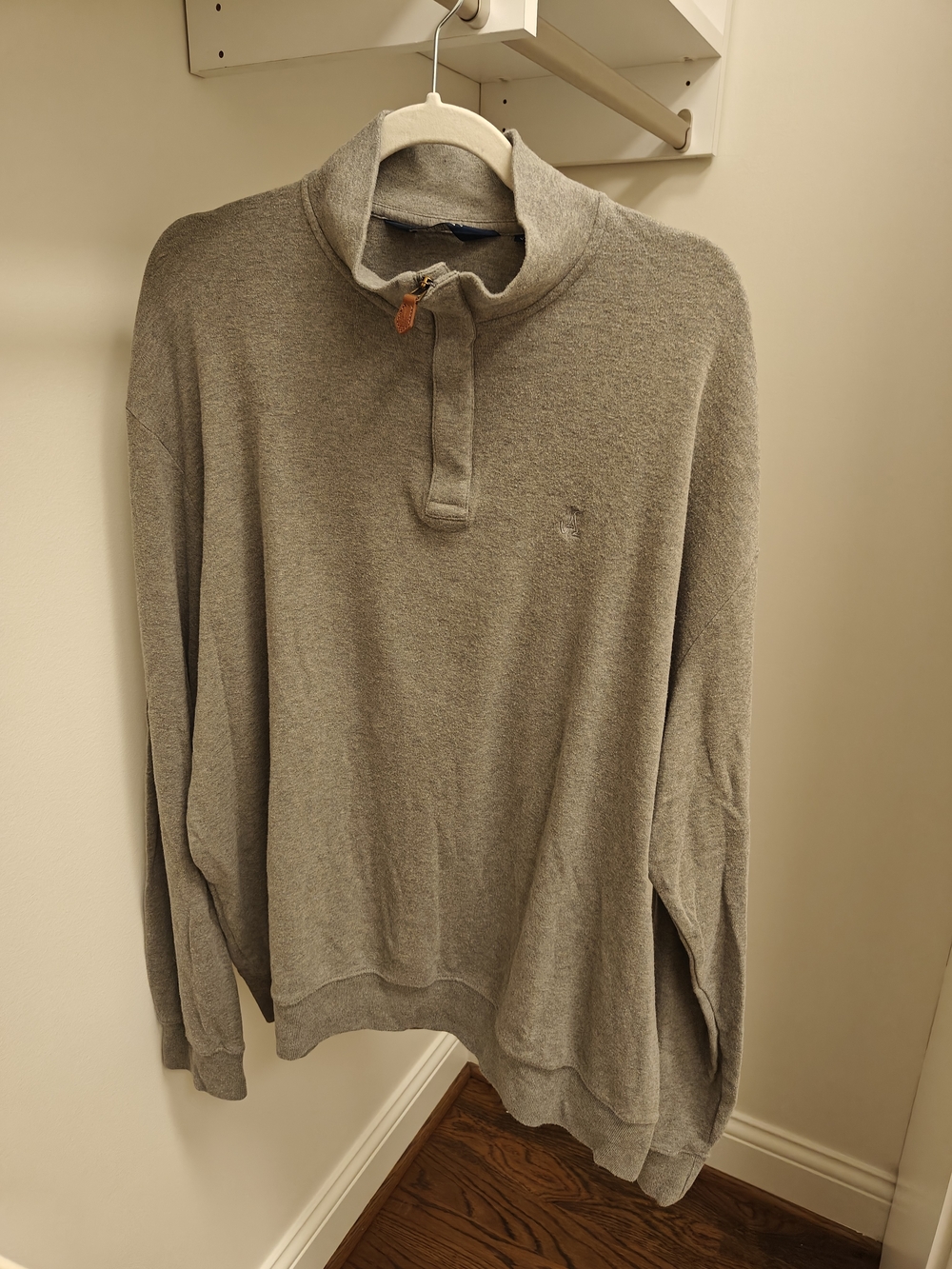 Men's Quarter-Zip Sweater Pullover - Gray
